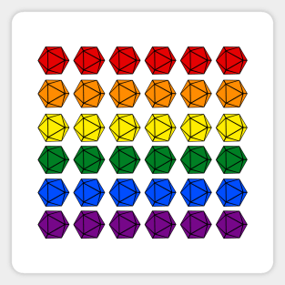 Pride Flag Dice Magnet